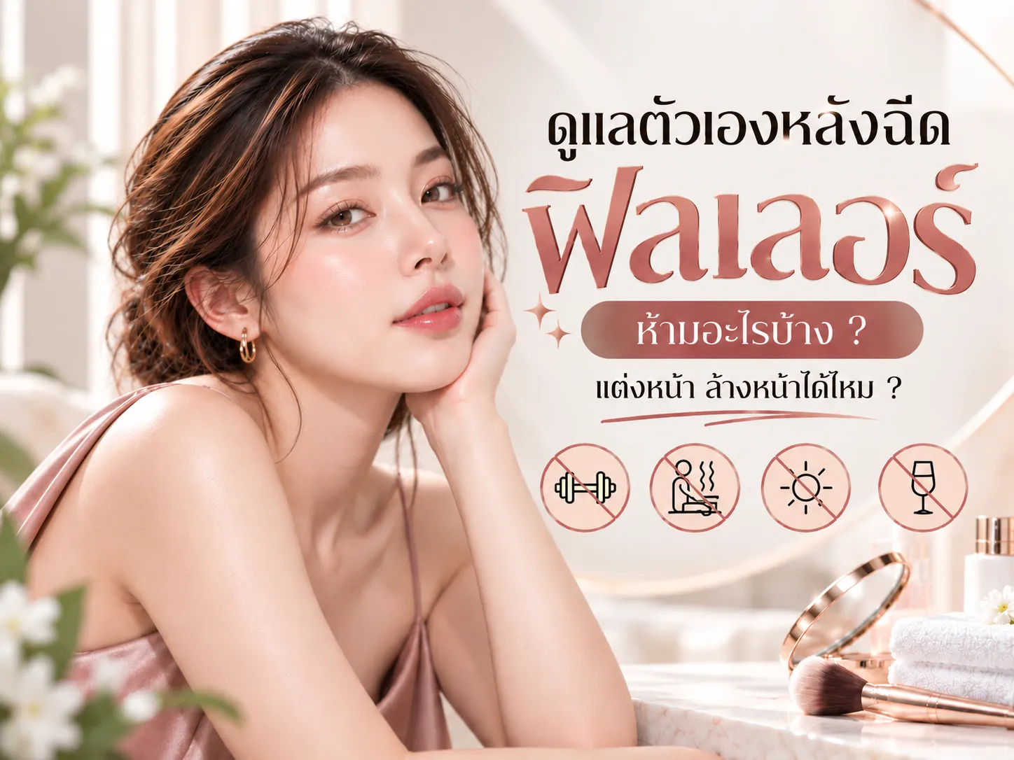 ดูแลตัวเองหลังฉีดฟิลเลอร์ ห้ามอะไรบ้าง แต่งหน้า ล้างหน้าได้ไหม