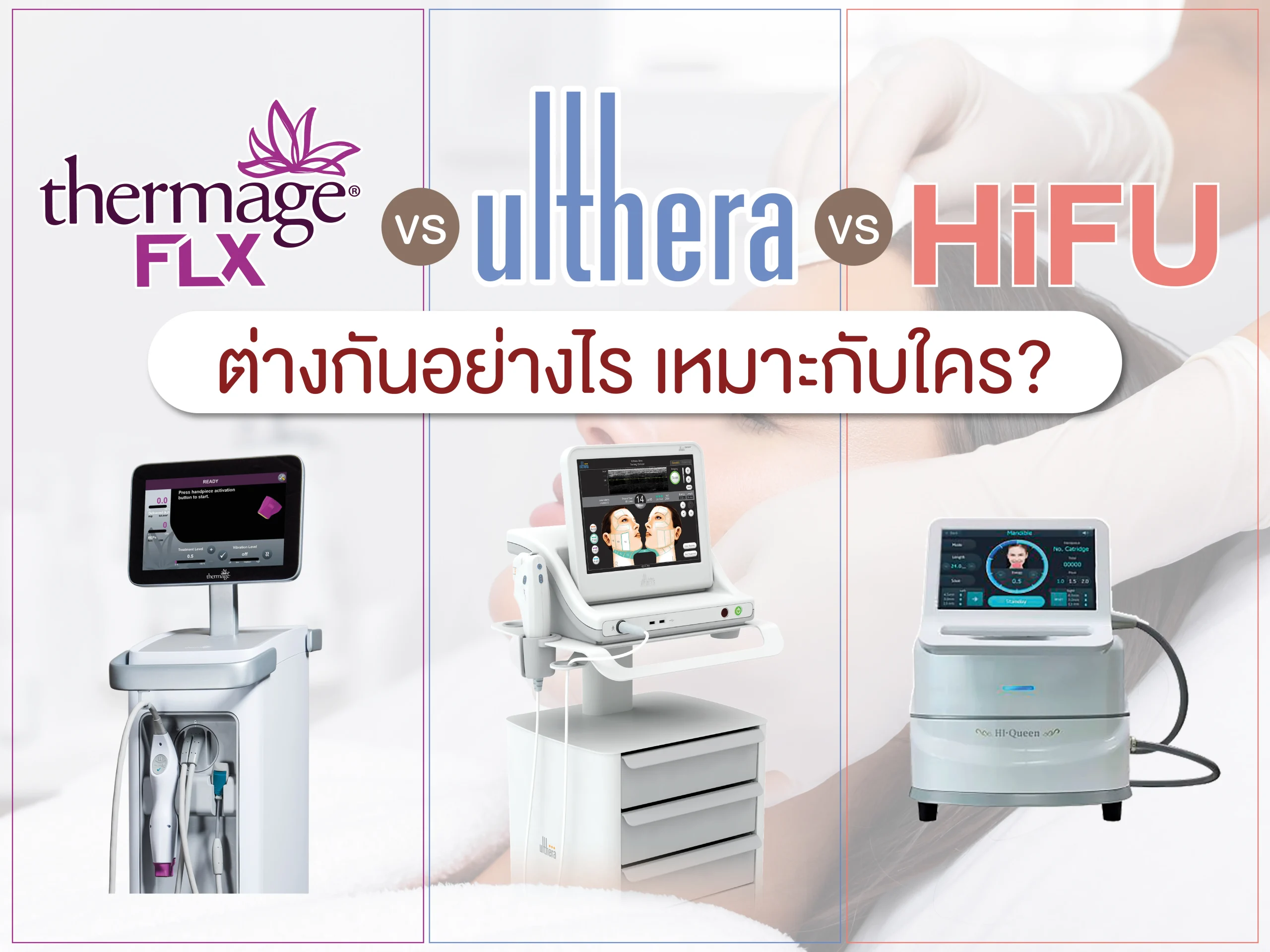 Thermage vs Ulthera vs Hifu