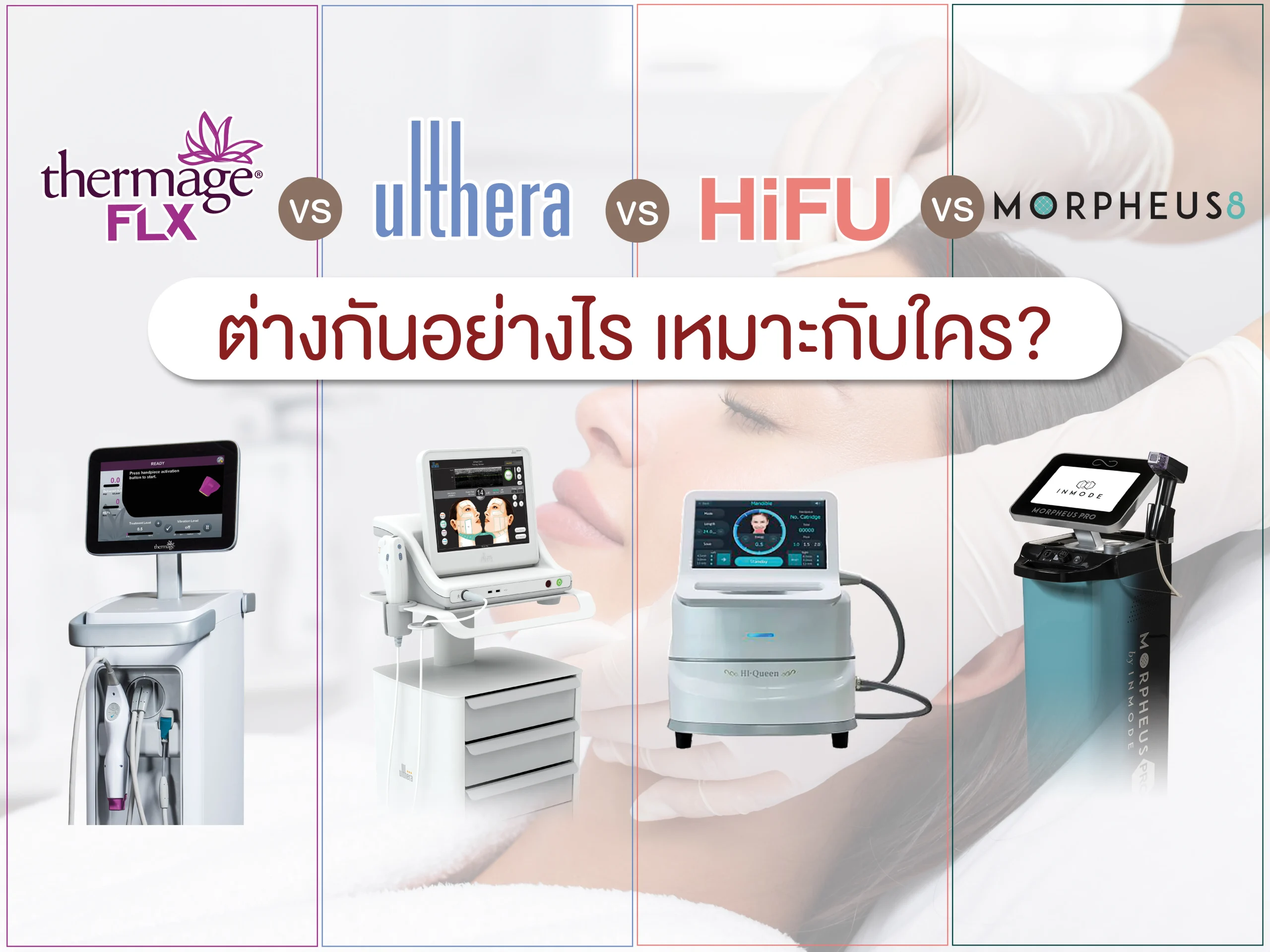Thermage vs Ulthera vs HIFU vs Morpheus 8