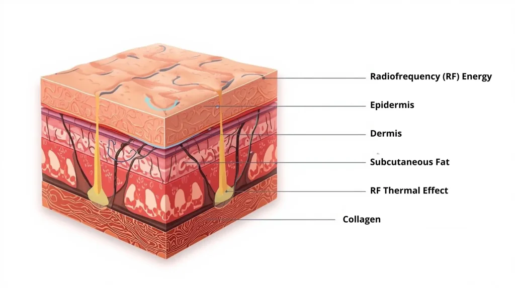 การทำงานของ Radiofrequency บนชั้นผิว 